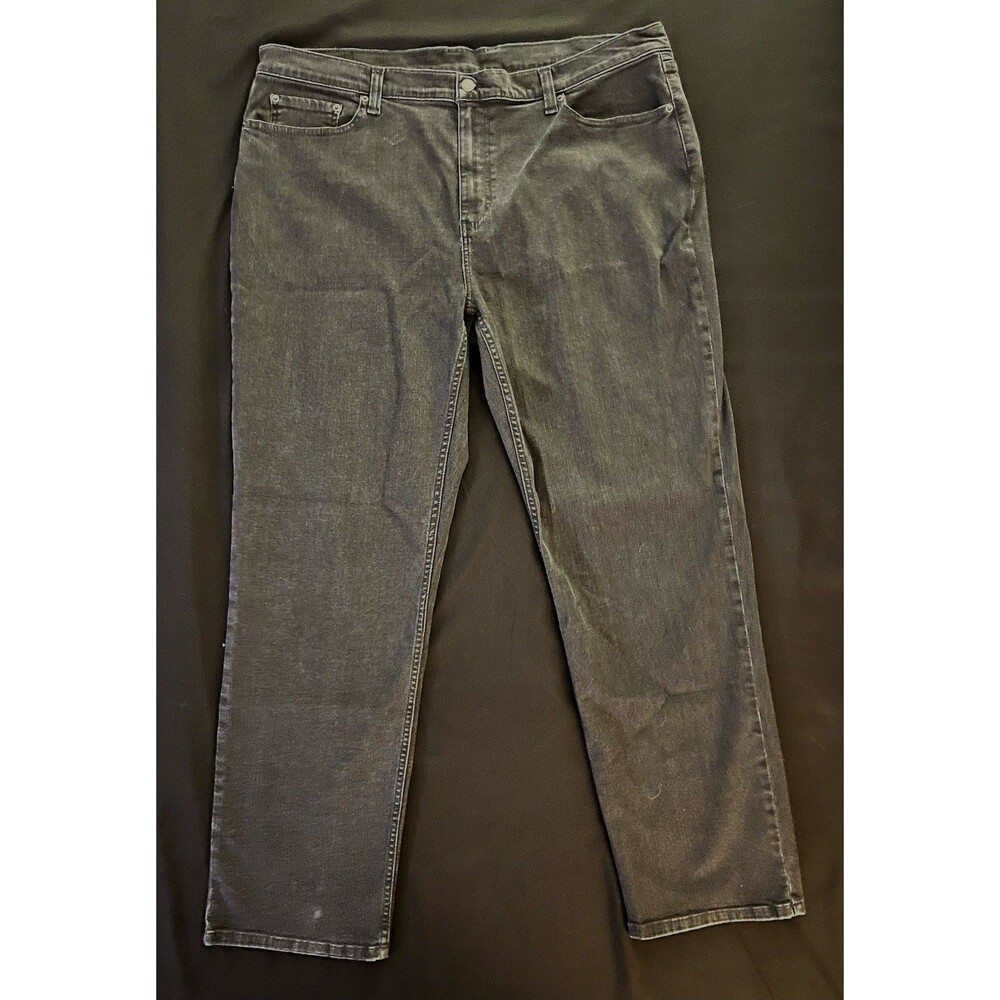 LL Bean Men's BeanFlex Classic Fit Jeans 42x32 Deep Black Stretch Denim 511182